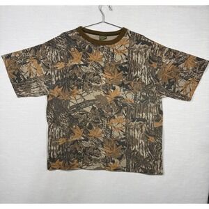 Vintage Spartan Camo Short Sleeve Shirt Men XXL/XXXL Fall Realtree Pocket